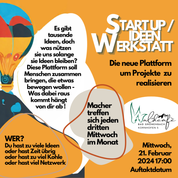 Start Up / Ideenwerkstatt Waldcafe